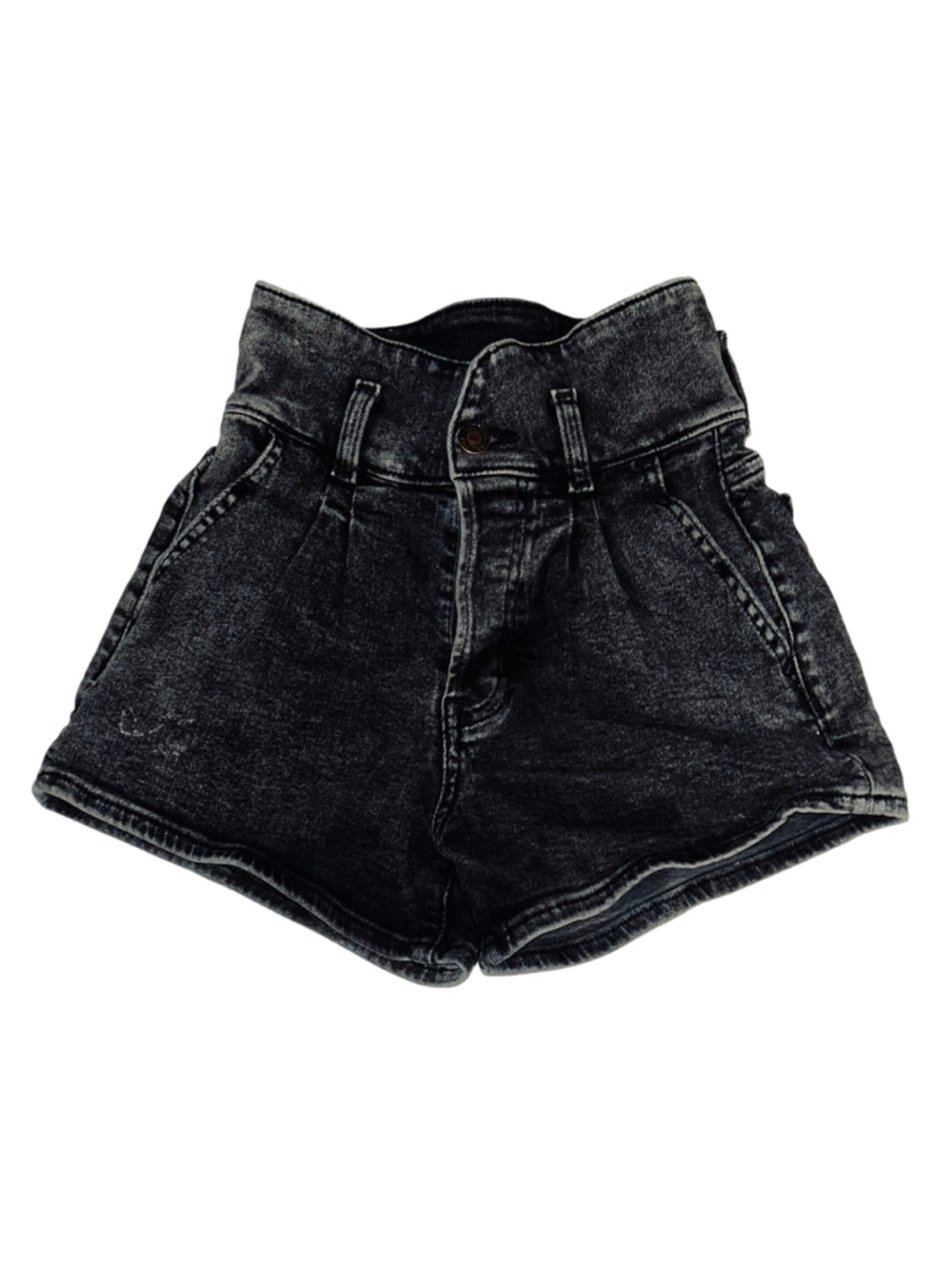 Hollister, Black Ultra High Rise Mom Short 3”, size 00/23